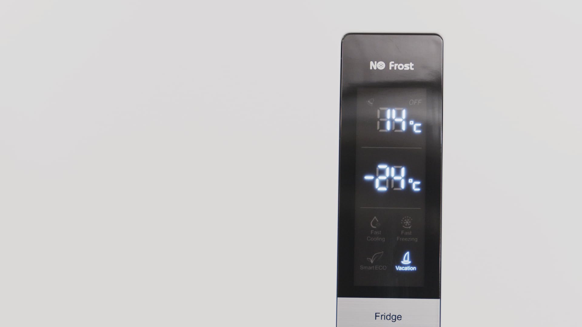 EVVO Frigorífico Combi No Frost, Capacidad Frigorífico 226 L Congelador 96 L, Motor Inverter, 60cm de Ancho, Clase energética D, Multi Air Flow, Luz Interior LED, Panel LED táctil, F55W Glass (Blanco)