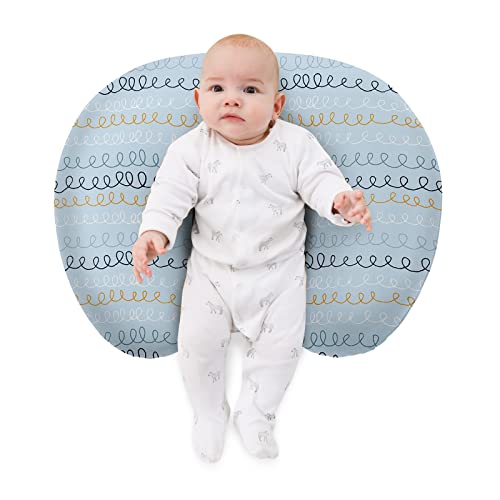 Little Tots Baby Nursing Pillow Cover Removable Pillow Slipcover For Breastfeeding Moms, Soft Plush Breathable For Infant Nursing Fits For Nursing Pillows And Positioners (Wave) #TOP2