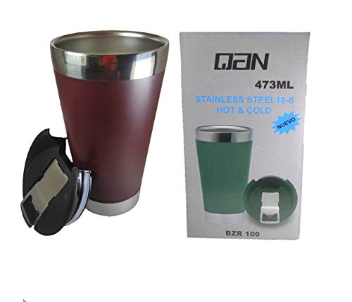 Copo Têrmico Gelado/quente Com Tampa 473ml Tipo Stanley - VINHO