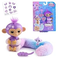 Bizak Fingerlings Colas Sorpresa Mono, peina su larguísima Cola,