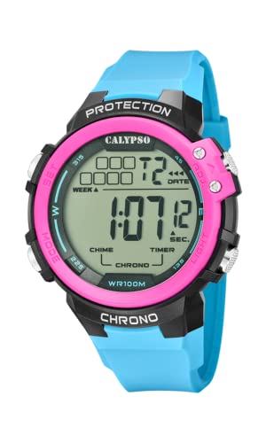 Montre Digitale Calypso K5817/1 Haute Résistance avec Cadran Lumineux