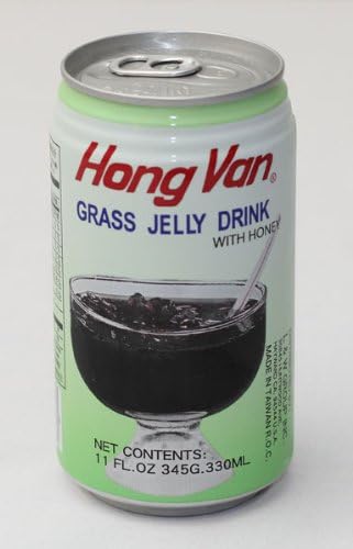Hongvan Grass Jelly Drink w/ Honey 330ml (12 Pack)