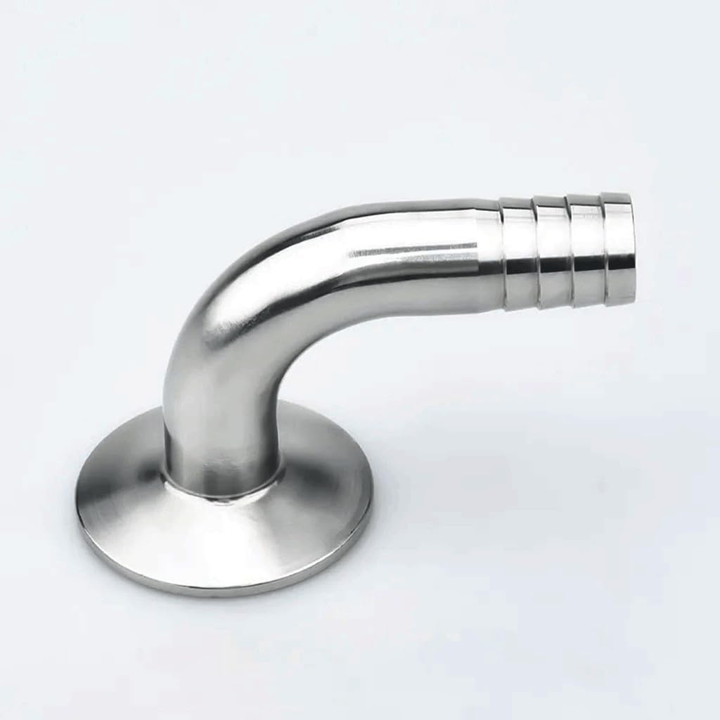 Refixamo One Color Pipe Clamps, Ss304 Tri Clamp Hose Barb Fitting Multiple Sizes(57Mm X Ferrule 77.5)