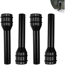 4 PCS Car Interior Door Lock Knob Pull Pin Cover, Metal Anti-Scratch Anti-Rust Safety Door Latch, Modified Personalized Door Lock Status Button Decorative Cover, Universal for Cars Black