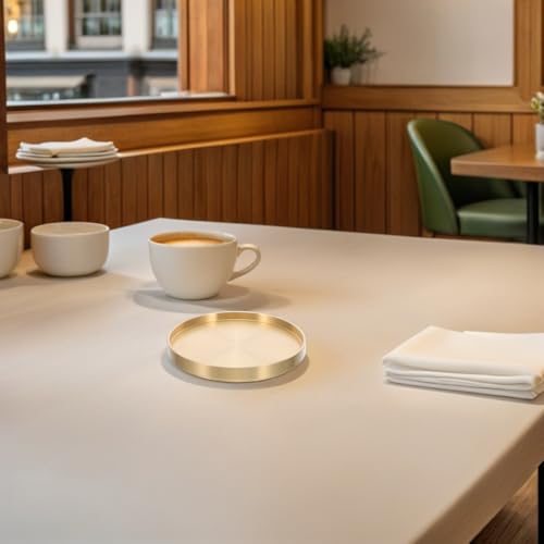 Tasses en cuivre or 5pcs accessoires de table stables pour café