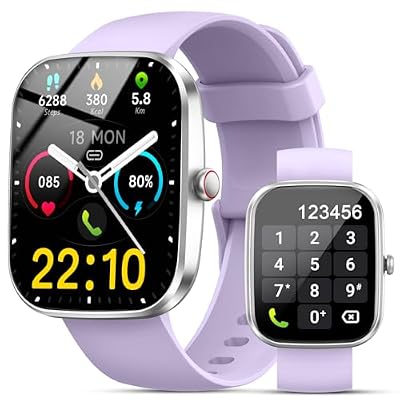 Kuizil Smart Watch for Men Women, IP68 Waterproof, Heart Rate/Sleep Monitor