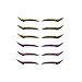 6 Paia di Adesivi per Eyeliner Impermeabili riutilizzabili durevoli Glitter perlescenti Strisce di Nastro per palpebre cadenti per Adesivi Strisce per Eyeliner cadenti per Gli Occhi Trucco Strumenti