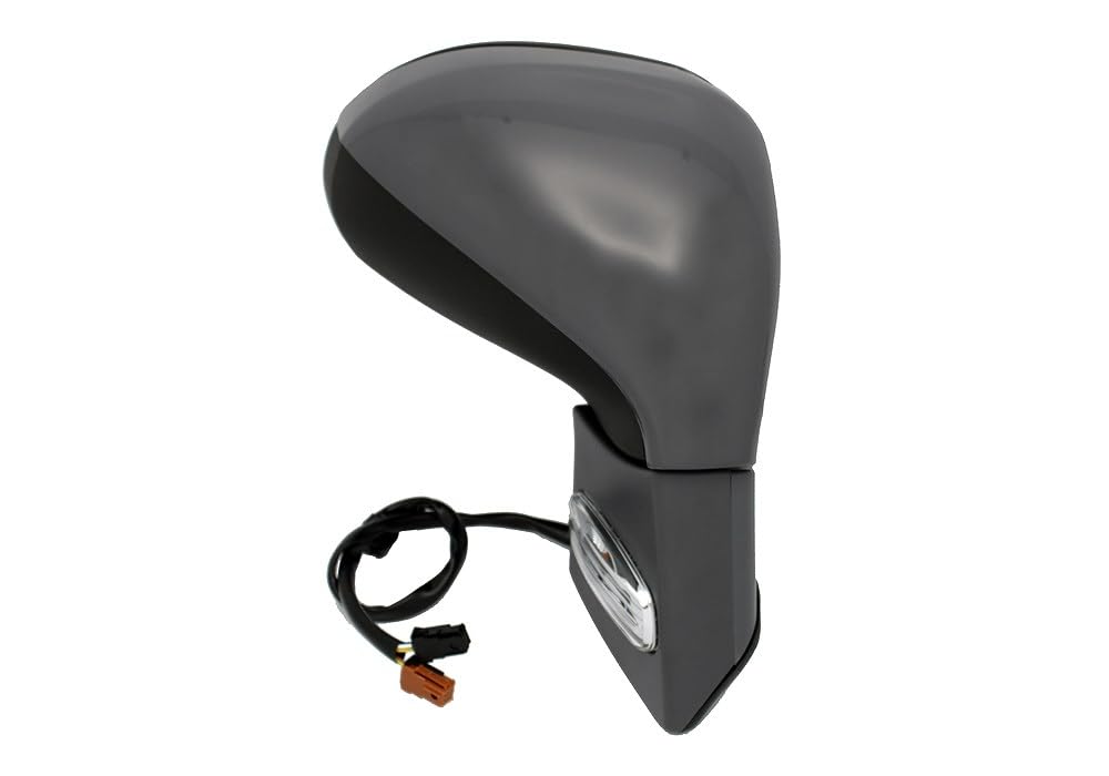 Alkar 6140308 Outside Complete Electrically Foldable/Electric Heated Primed Convex Mirror with Temperature Sensor/Blinker