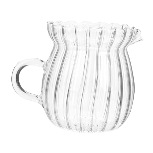 OKUMEYR Milk Pitcher Latte Art Small Milk Frothing Pitcher for Daily Use Delicate Design