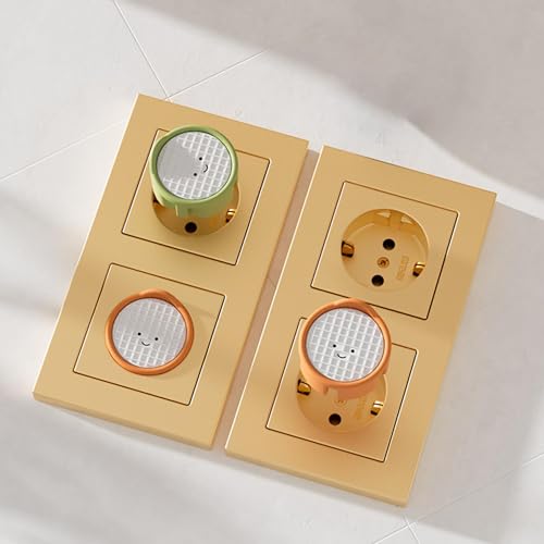 CBRVTY Protector de enchufes, antipolvo e impermeable, para cocina y baño (4 robots) - imagen 7