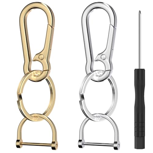 2 Pack Keychain Rings For Car Keys