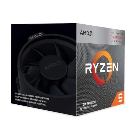 AMD Ryzen 5 3400G Computer CPU Processors (Radeon RX Vega 11 Integrated Graphics, 4 Core/8 Threads, 65W TDP, Socket AM4, 6MB L2+L3 Cache, Boost Frequency up to 4.2GHz, Wraith Stealth Fan)