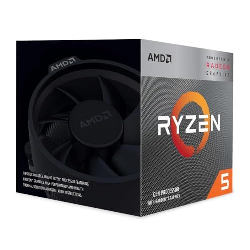 AMD Ryzen 5 3400G Procesador (Gráficos Integrados Radeon™ RX Vega 11. 4 núcleos/8 Hilos. 65W...