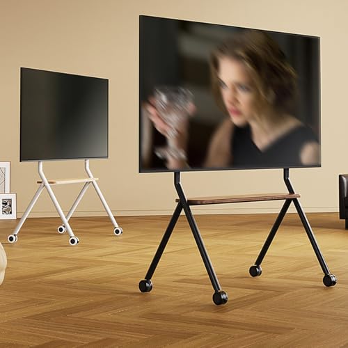 Soporte móvil para TV con ruedas, altura ajustable miniatura 3