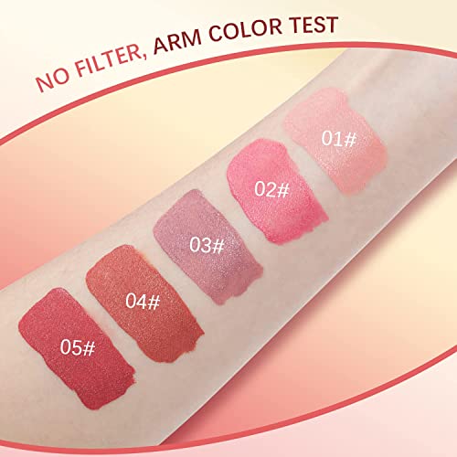 Liquid Blush - Silky Cream Blush,Blendable Blush Stick For Cheeks,Natural Matte Blush Wand,Moisturizing & Long Lasting Face Blush (05#Graceful) #TOP3