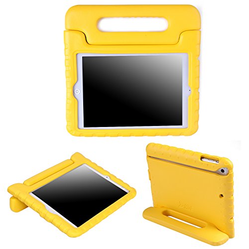 HDE Kids Case for iPad Mini 2 3 -Shock Proof Rugged Heavy Duty Impact Resistant Protective Cover Handle Stand for Apple iPad Mini 1 2 3 Retina (Yellow)
