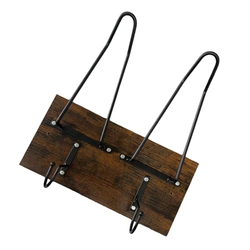 Motorcycle Helmet Wall Mount Jacket Holder -Helmet Display Rack, Storage Hook Hanger Coat Organizer Stand for Motorbike Football Welding and Riding Accessories, Sturdy & Decorative