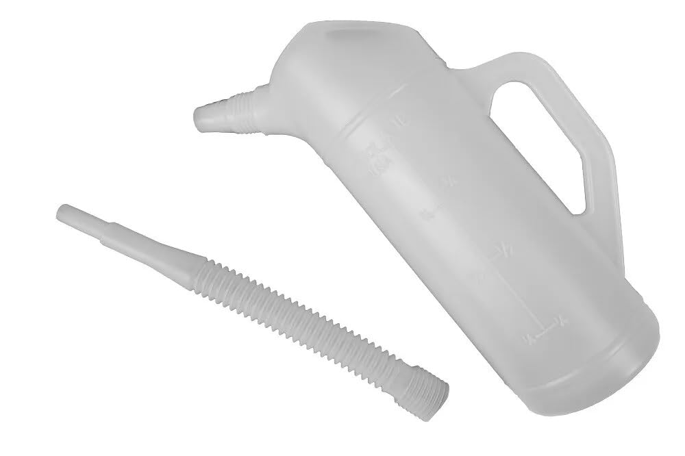 RED STAR 1 Litre Measuring Jug with a Flexible Spout for Diesel Petrol Fuel Oil