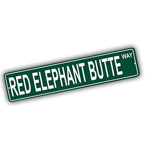 Brotherhood Aluminum Street Sign for Red Elephant Butte - Nevada Wall Decor