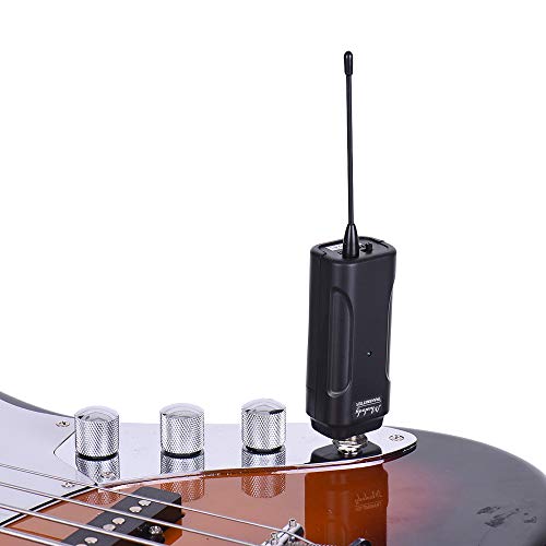 KKmoon Muslady UHF Portátil Sistema de Transmissor de Áudio Sem Fio Transmissor + Receptor 60 M Alca