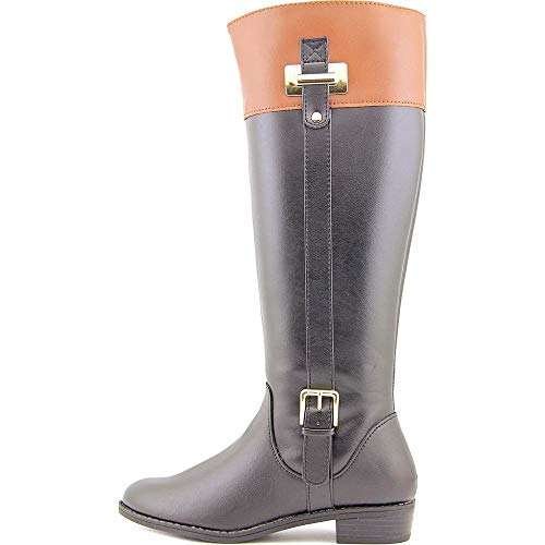 Karen Scott Womens Deliee 2 Faux Suede Riding Boots Black 8.5 Medium (B,M)2