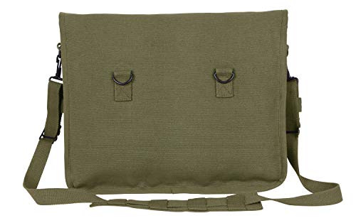 Rothco Canvas Israeli Paratrooper Crossbody Shoulder Bag, Olive Drab #TOP2