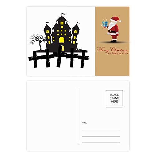 Cartes postales Halloween Château de Père Noël lot de 20 pièces pour correspondance