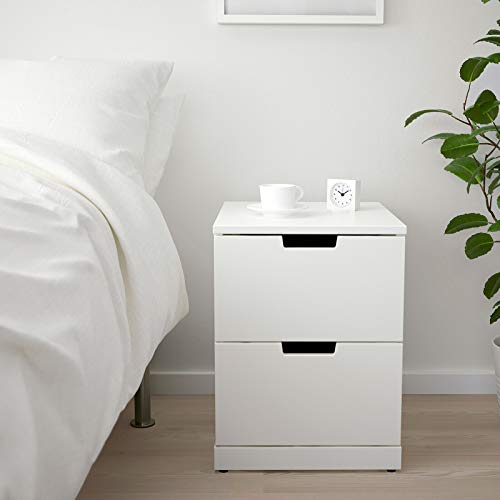 Ikea Nordli Chest Of 2 Drawers, White40X54 Cm #TOP1