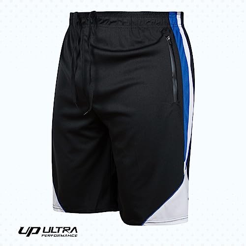 Ultra Performance Mens 5 Pack Athletic Running Shorts, Basketball Gym Workout Shorts For Men With Zippered Pockets #TOP2
