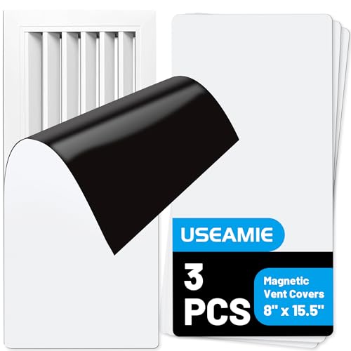 Magnetic Vent Covers, AC and Heat Vent Covers for Home Ceiling Wall Registers, Flexible Floor Air Vent Cover, Cut to Size, 8