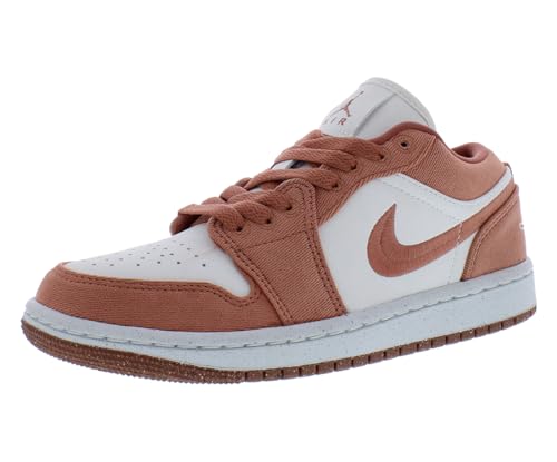 Air Jordan 1 Low SE Women's Shoes (HF3174-600, Washed Coral/Washed Coral/Gym Red)