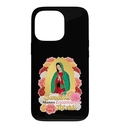Our Lady Virgen De Guadalupe Saint Virgin Mary Roses Flowers �X�}�z�P�[�X iPhone 13 Pro �p