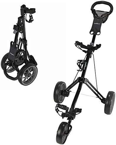 Caddymatic Golf Pro Lite 3 Wheel Golf Cart Black/Gray