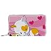 Damen-Geldbörse mit Reißverschluss und Handy-Clutch, niedliche Katze liebt Giraffen-Spielzeug, Reise-Geldbörse aus Leder, Clutch, Kartenhalter, Organizer, Handgelenke, Geldbörsen