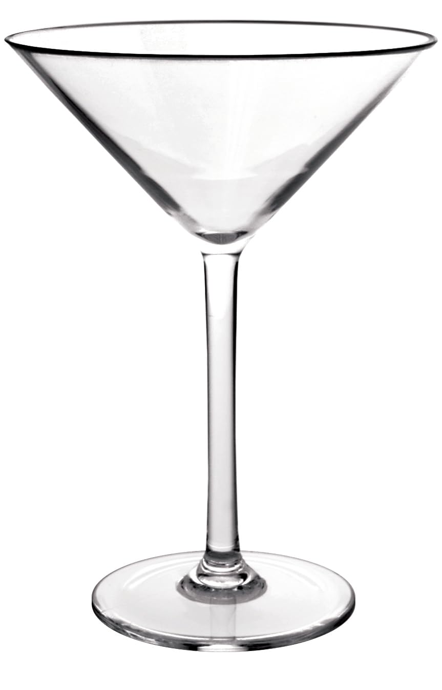 Thunder Group PLTHMT008C Martini Glass, 8 oz., 6-5/8"H, Polycarbonate, Clear, Pack of 12