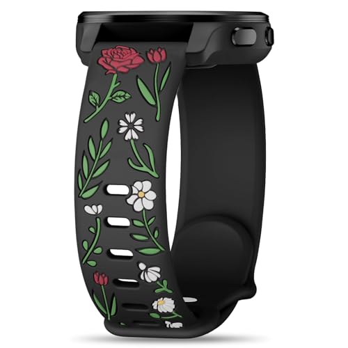 Huadea 18mm ���[�Y�t���[�����V���R���o���h Garmin Venu 2S/Venu 3S/Vivoactive 4S/Venu 4 41mm/Vivomove 3S/Forerunner 255S/Forerunner 265S�ɑΉ� �\�t�g��