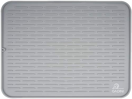 Gadini Silicone Dish Drying Mat For Kitchen - 24 X 18 Exrta Large