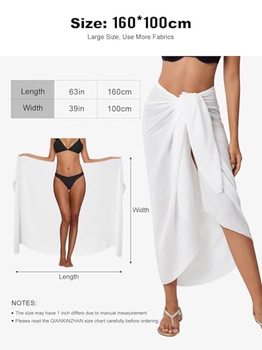 Image of QIANXIZHAN Women's Swimsuit Cover Up,Beach Sarong Wrap Bottom Coverup