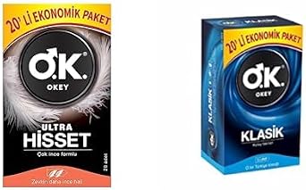 Okey Ultra Hisset + Klasik Prezervatif 20+20 Adet