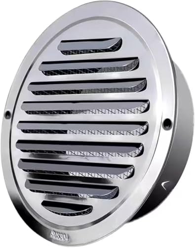 Grille d'aération en acier inoxydable encastrable, volet ventilation plate extérieur