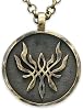 Collar de Baldur Jewelry con el Emblema de la Llama, en Plata o Latón | Diije del Emblema de la Llama disponible en plata esterlina 925 o latón, cada uno con cadena de 22 pulgadas a juego 4
