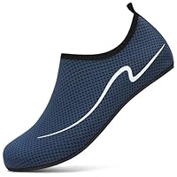 Sixspace Water Shoes Beach Shoes for Women Men Swim Swimming Aqua Socks Barefoot Sea Pool Quick Dry Lightweight, Dark Blue, 3 UK