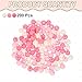 HARFINGTON 200pcs Cream Pink Acrylic Round Beads 8mm Dia 1.9mm Hole Plastic Resin Smooth Balls Loose Bead for Jewelry Making Bracelets Necklace Earrings DIY