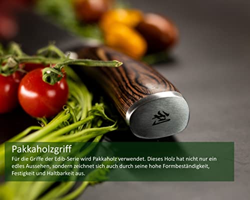 Wakoli Damastmesser Nussbaum Premium Kochmesser 21,5 cm