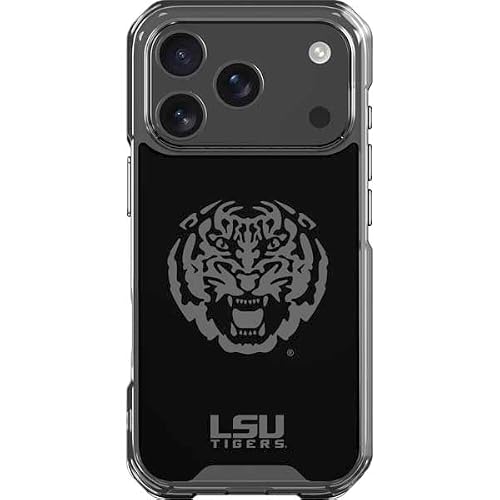 Skinit Clear Phone Case Compatible with iPhone 17 Pro - Officially Licensed LSU Geaux Tigers Design