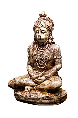 Craftstore14 Hanuman,Bajranbali,Monkey God Resin Idol Sculpture Statue Size 6"X4" Hand Carved #TOP3