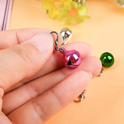 Aoche Pet Bells For Dog Cat Collar 6 Pack,Charm Pet Pendant Accessories With1 Pack Stainless Steel Keychain (Xs) #TOP6