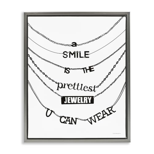Rainbow Affirmation Glam Necklace, 24 x 30 Inch Canvas in Floater Frame