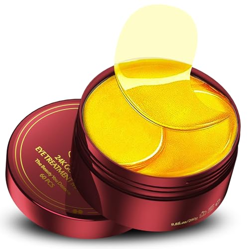 Under-Eye-Patches-60-Pcs-24K-Gold-Eye-Mask-Puffy-Eyes-Dark-Circles-TreatmentsReduce-Under-Eye-Bags-and-Smooth-WrinklesEye-Skin-Care-Pads-With-CollagenHyaluronic-Acid-Castor-Oil