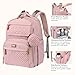 BabbleRoo Diaper Bag Backpack - Travel Large Baby Diaper Bag with Changing pad, Waterproof Baby Bags for Mom & Dad, Unisex Bags with Pacifier Case, Luggage Strap & Stroller Clips– Pink